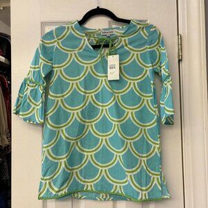 Buckhead Bettie’s Coverup Girls Small. Teal & Green. NWT $26. Beach Pool Summer